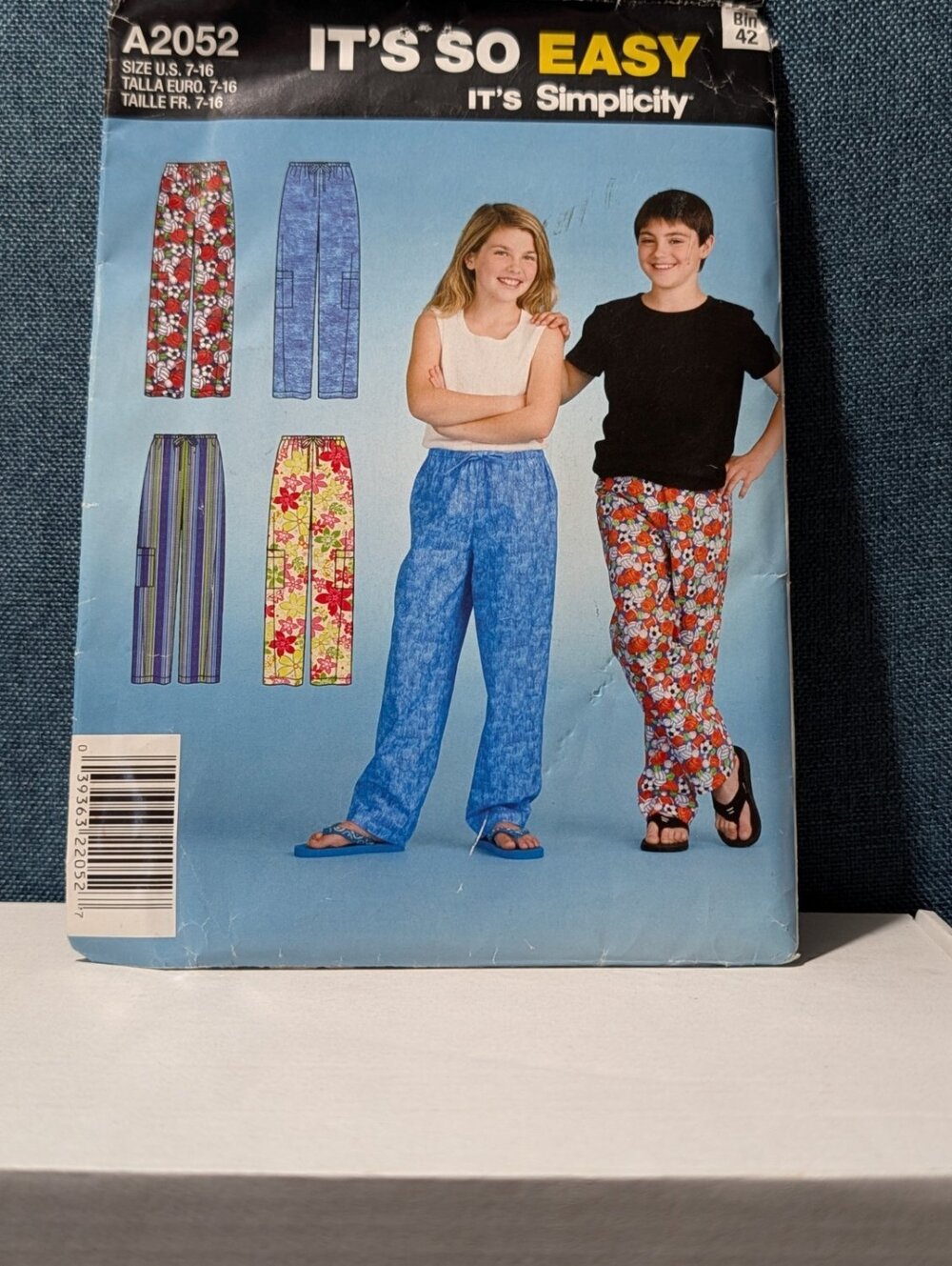 Simplicity 5304 Girls Boys Pants Shorts Pattern Sz 7-16 Pull On Kids UNCUT 2012